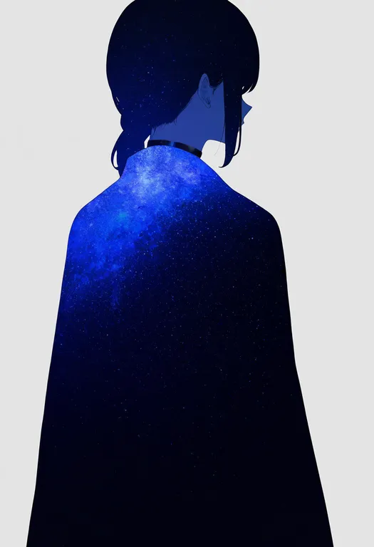 masterpiece, best quality, newest, absurdres, highres, safe, sky_print, 1girl, solo, simple_background — by k3scat, made with ComfyUI