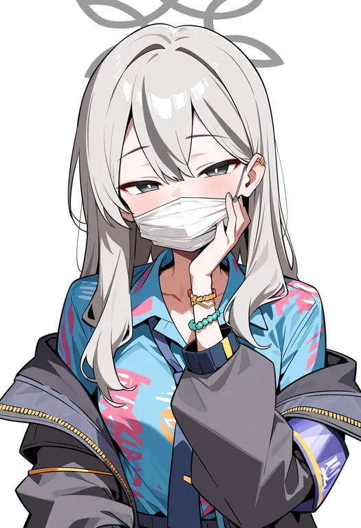 masterpiece, best quality, score_7, safe, konoka (blue archive), blue archive, solo, upper body, simple background — by k3scat, made with ComfyUI