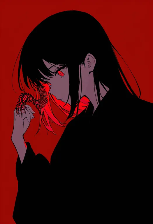 masterpiece, best quality, newest, absurdres, highres, safe, centipede, 1girl, solo, simple_background — by k3scat, made with ComfyUI