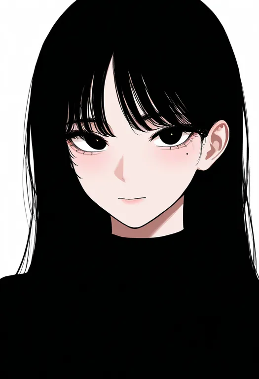 masterpiece, best quality, newest, absurdres, highres, safe, mole_above_eye, 1girl, solo, simple_background — by k3scat, made with ComfyUI