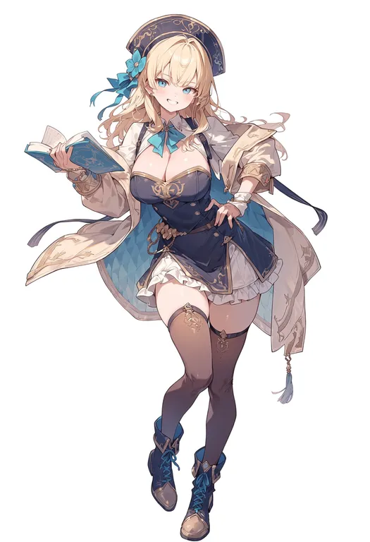 masterpiece, best quality, score_7, safe, atelier lina, solo, simple background — by k3scat, made with ComfyUI
