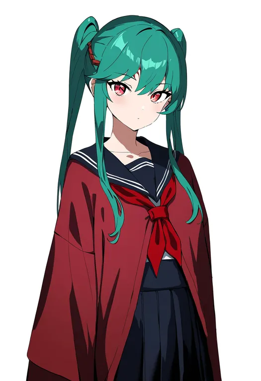 masterpiece, best quality, newest, absurdres, highres, safe, fuu'un, solo, simple_background — by k3scat, made with ComfyUI