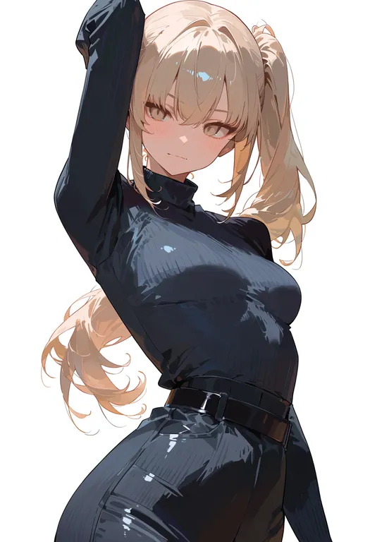 masterpiece, best quality, score_7, safe, enemy aircraft (kancolle), solo, upper body, simple background — by k3scat, made with ComfyUI