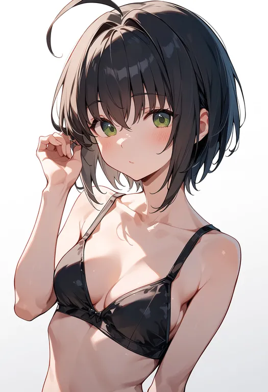 masterpiece, best quality, score_7, safe, kohinata miho, solo, upper body, simple background — by k3scat, made with ComfyUI