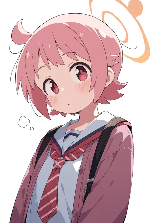 masterpiece, best quality, score_7, safe, nonohara yuzuko, solo, upper body, simple background — by k3scat, made with ComfyUI