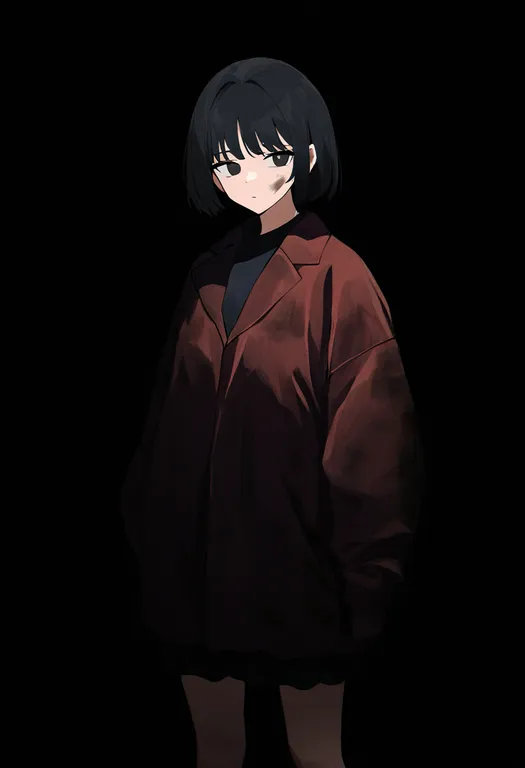 masterpiece, best quality, newest, absurdres, highres, safe, dirty_clothes, 1girl, solo, simple_background — by k3scat, made with ComfyUI