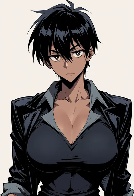 masterpiece, best quality, score_7, safe, nicholas d. wolfwood, solo, upper body, simple background — by k3scat, made with ComfyUI
