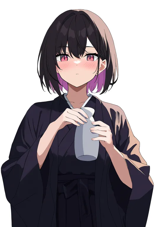 masterpiece, best quality, newest, absurdres, highres, safe, tokkuri, 1girl, solo, simple_background — by k3scat, made with ComfyUI