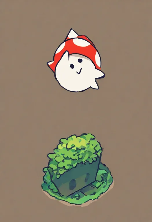 masterpiece, best quality, general, paper mario: the thousand-year door, solo, simple background — by k3scat, made with ComfyUI