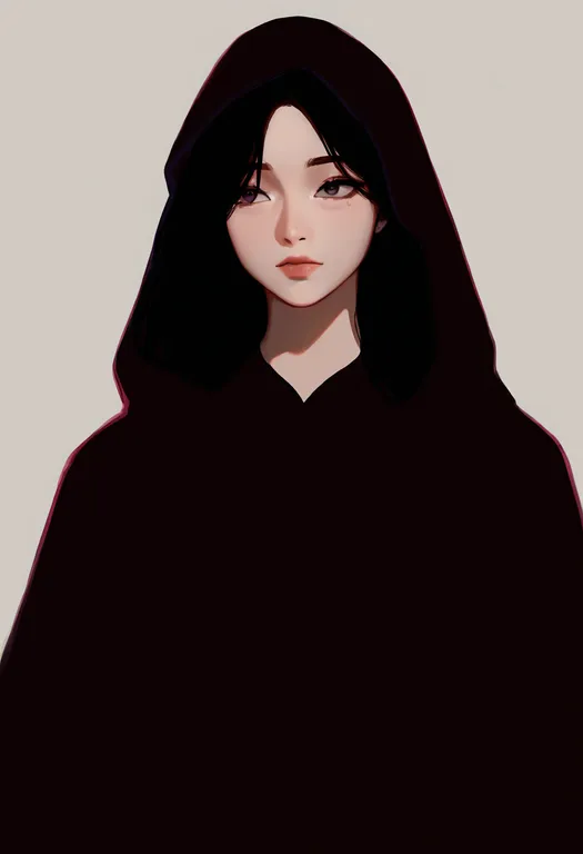 masterpiece, best quality, newest, absurdres, highres, safe, brown_robe, 1girl, solo, simple_background — by k3scat, made with ComfyUI