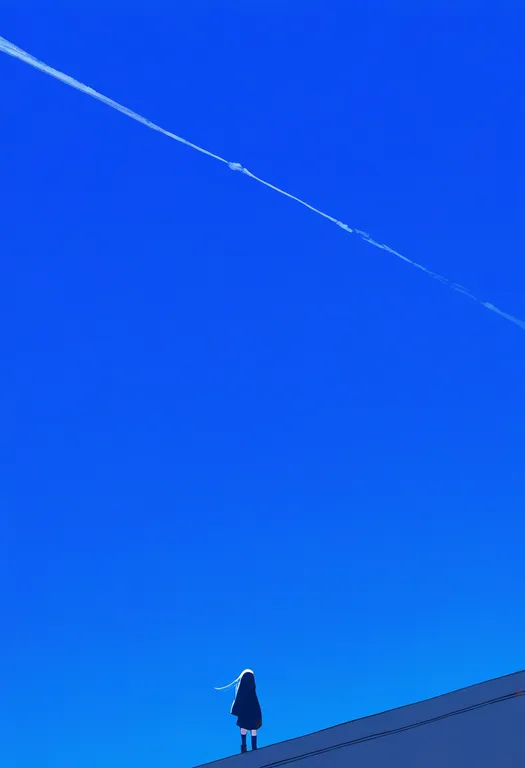 masterpiece, best quality, newest, absurdres, highres, safe, contrail, 1girl, solo, simple_background — by k3scat, made with ComfyUI