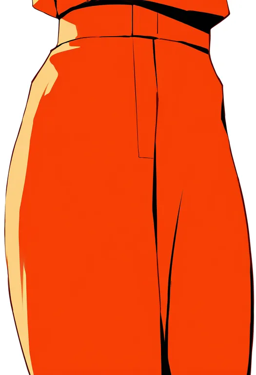 masterpiece, best quality, newest, absurdres, highres, safe, orange_jumpsuit, 1girl, solo, simple_background — by k3scat, made with ComfyUI