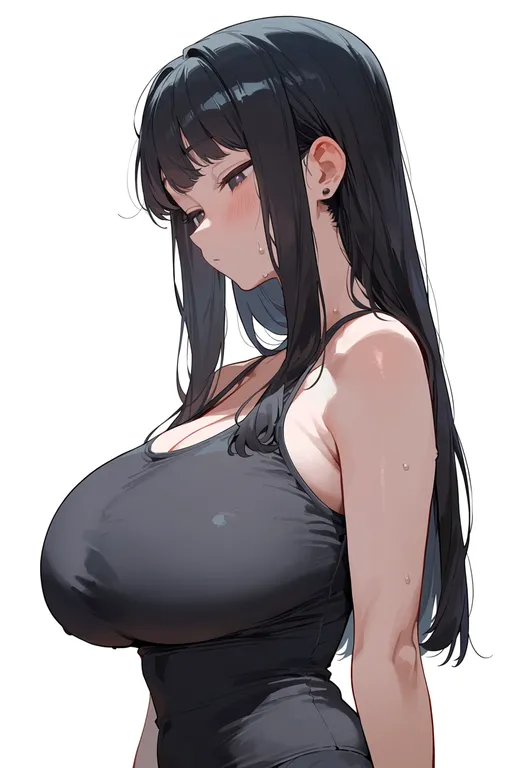 masterpiece, best quality, score_7, safe, pipimi, solo, upper body, simple background — by k3scat, made with ComfyUI