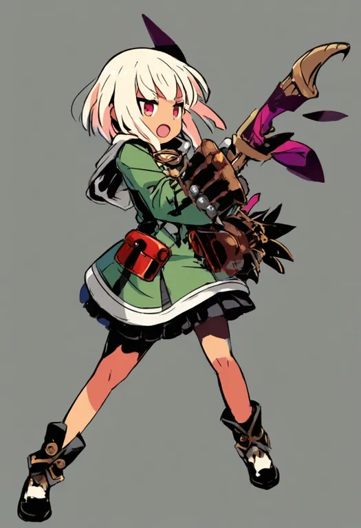 masterpiece, best quality, general, sekaiju no meikyuu 4, solo, simple background — by k3scat, made with ComfyUI