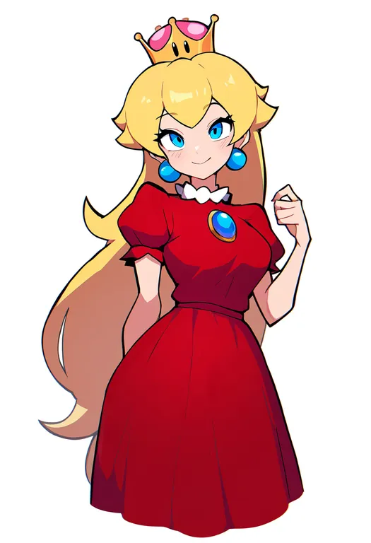 masterpiece, best quality, newest, absurdres, highres, safe, new_super_mario_bros., solo, simple_background — by k3scat, made with ComfyUI