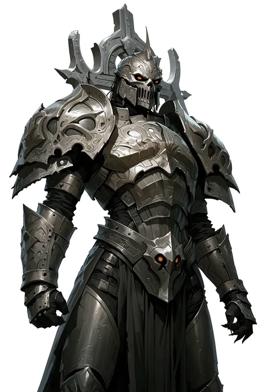 masterpiece, best quality, score_7, safe, diablo 3, solo, simple background — by k3scat, made with ComfyUI