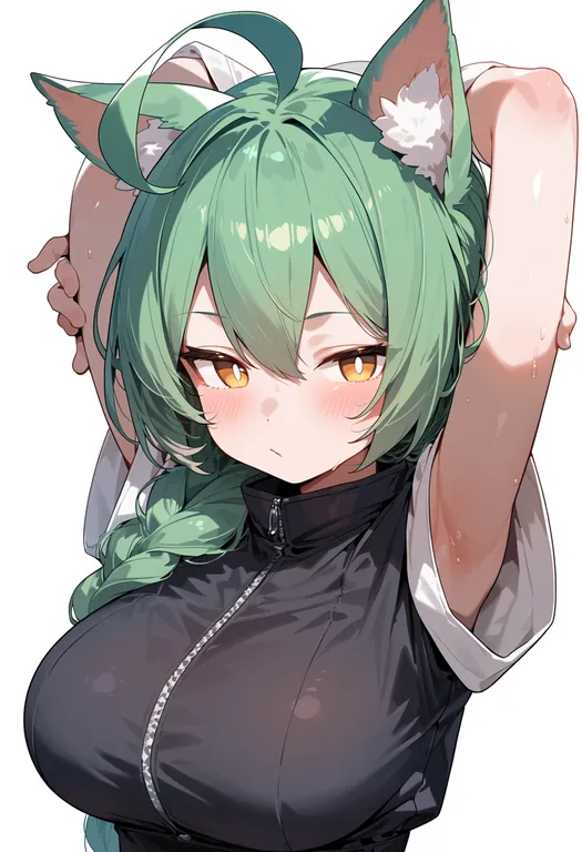 masterpiece, best quality, score_7, safe, akashi (azur lane), azur lane, solo, upper body, simple background — by k3scat, made with ComfyUI
