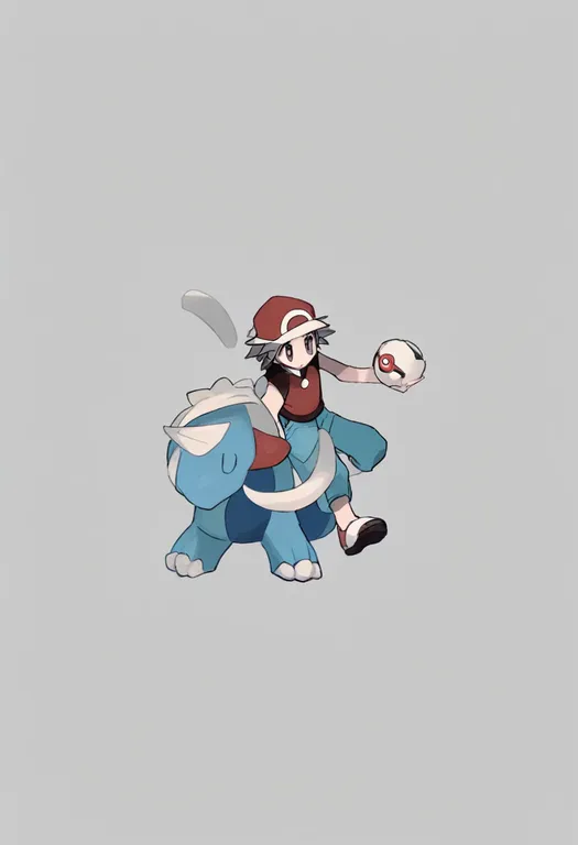 masterpiece, best quality, general, pokemon frlg, solo, simple background — by k3scat, made with ComfyUI
