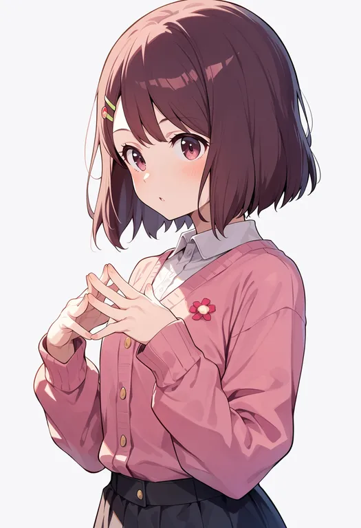 masterpiece, best quality, score_7, safe, hanadera nodoka, solo, upper body, simple background — by k3scat, made with ComfyUI