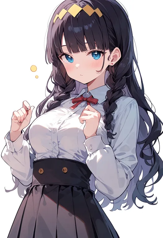 masterpiece, best quality, score_7, safe, kasai amane, solo, upper body, simple background — by k3scat, made with ComfyUI