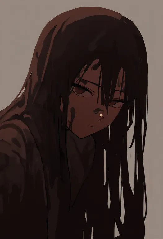 masterpiece, best quality, newest, absurdres, highres, safe, mud, 1girl, solo, simple_background — by k3scat, made with ComfyUI