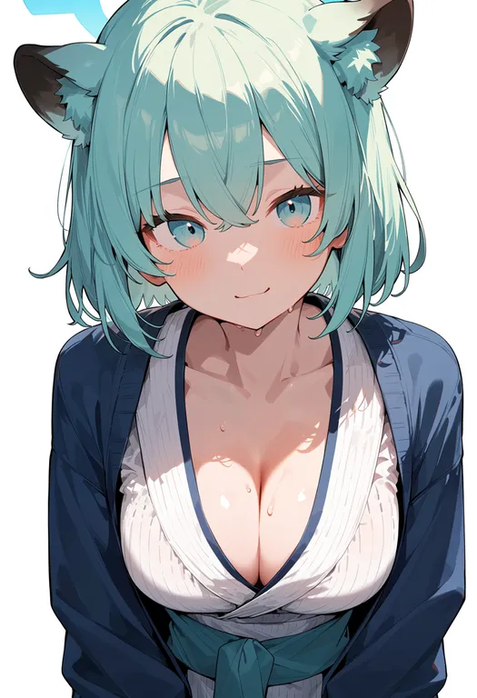 masterpiece, best quality, score_7, safe, shigure (hot spring) (blue archive), blue archive, solo, upper body… — by k3scat, made with ComfyUI