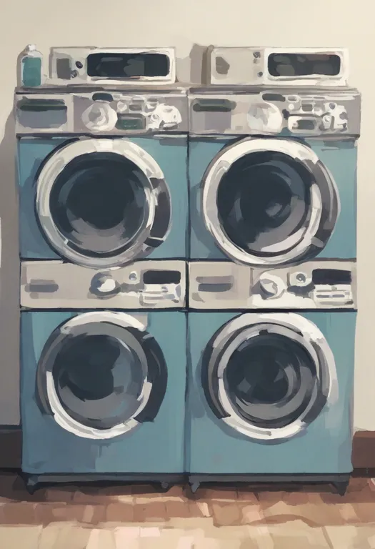 masterpiece, best quality, general, washing machine, 1girl, solo, simple background — by k3scat, made with ComfyUI