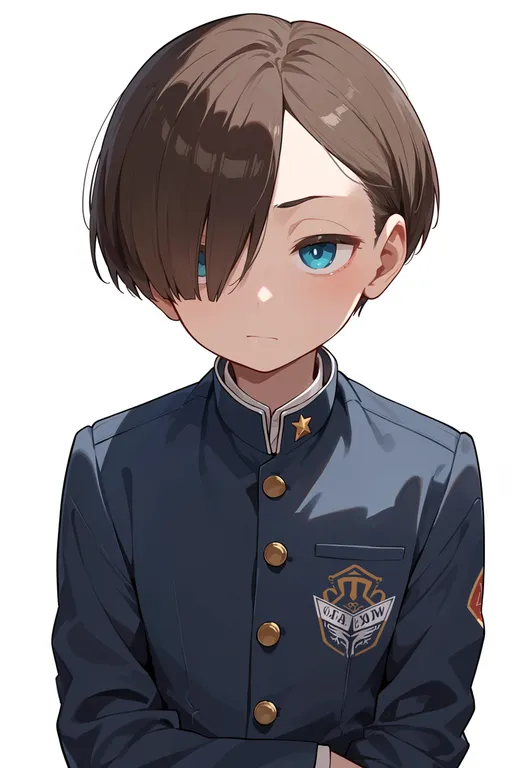 masterpiece, best quality, score_7, safe, ichikawa kyoutarou, solo, upper body, simple background — by k3scat, made with ComfyUI