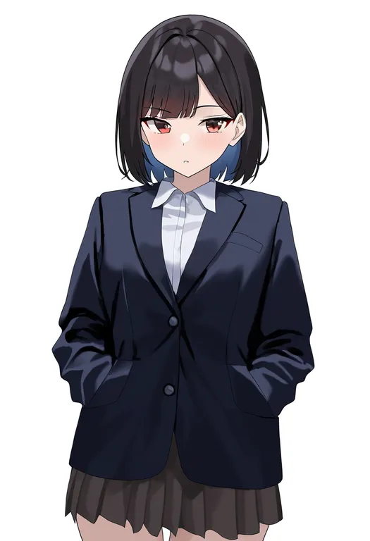 masterpiece, best quality, newest, absurdres, highres, safe, skirt_flip, 1girl, solo, simple_background — by k3scat, made with ComfyUI