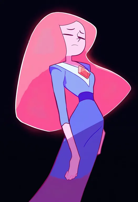 masterpiece, best quality, newest, absurdres, highres, safe, gem_(steven_universe), 1girl, solo, simple_background — by k3scat, made with ComfyUI
