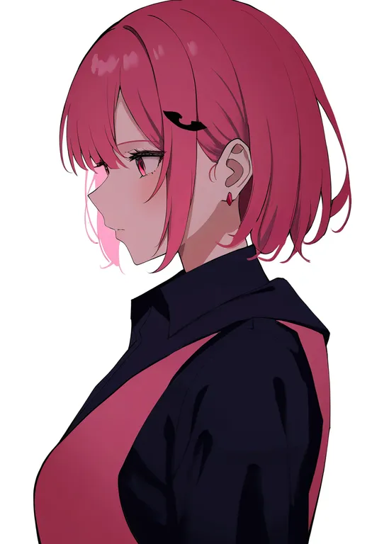 masterpiece, best quality, newest, absurdres, highres, safe, pink_vest, 1girl, solo, simple_background — by k3scat, made with ComfyUI