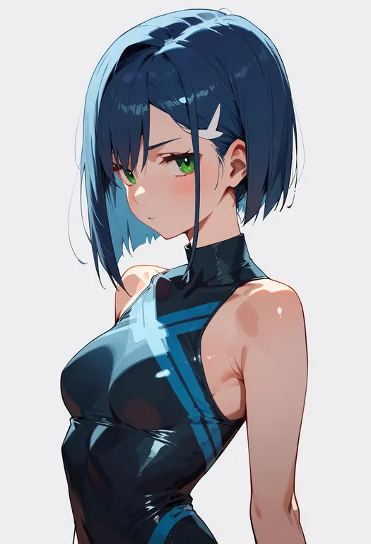 masterpiece, best quality, score_7, safe, ichigo (darling in the franxx), darling in the franxx, solo, upper body… — by k3scat, made with ComfyUI
