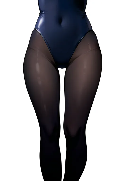 masterpiece, best quality, newest, absurdres, highres, safe, pantyhose_under_swimsuit, 1girl, solo, simple_background — by k3scat, made with ComfyUI