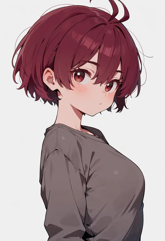 masterpiece, best quality, score_7, safe, isshiki akane, solo, upper body, simple background — by k3scat, made with ComfyUI