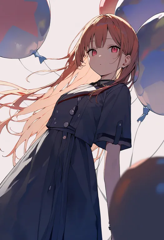 masterpiece, best quality, newest, absurdres, highres, safe, star_balloon, 1girl, solo, simple_background — by k3scat, made with ComfyUI