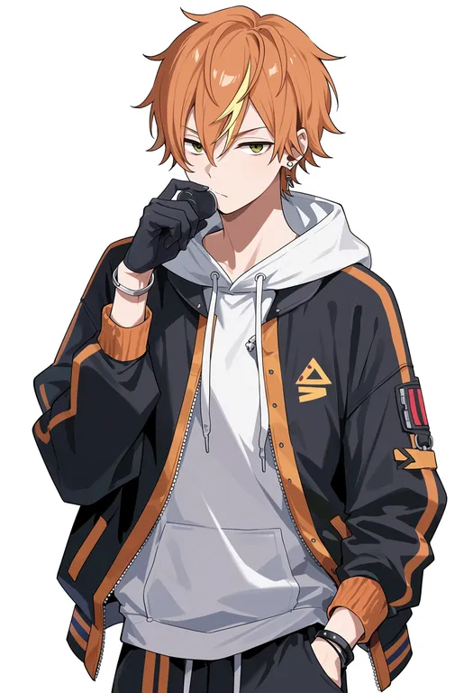 masterpiece, best quality, score_7, safe, shinonome akito, solo, upper body, simple background — by k3scat, made with ComfyUI