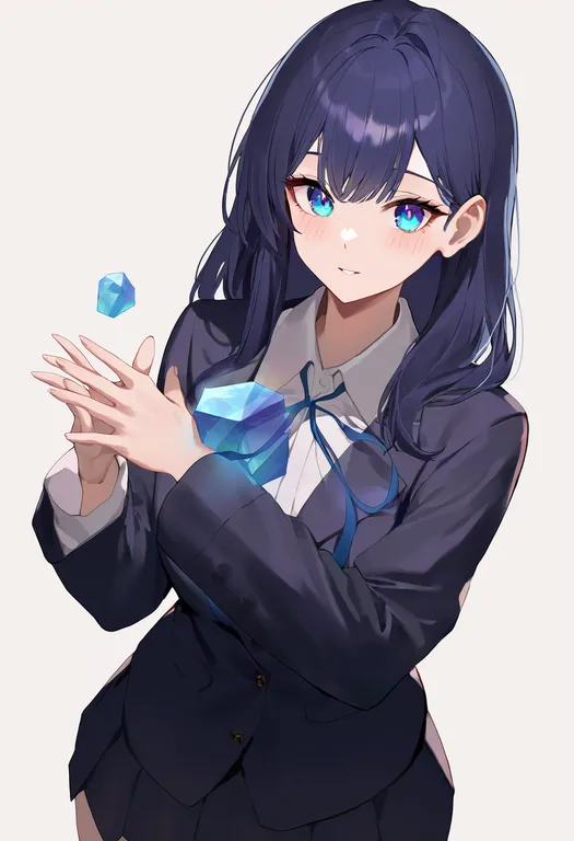 masterpiece, best quality, newest, absurdres, highres, safe, mega_stone, 1girl, solo, simple_background — by k3scat, made with ComfyUI