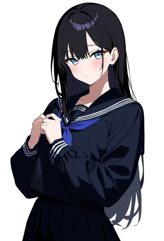 masterpiece, best quality, newest, absurdres, highres, safe, double_horizontal_stripe, 1girl, solo, simple_background — by k3scat, made with ComfyUI