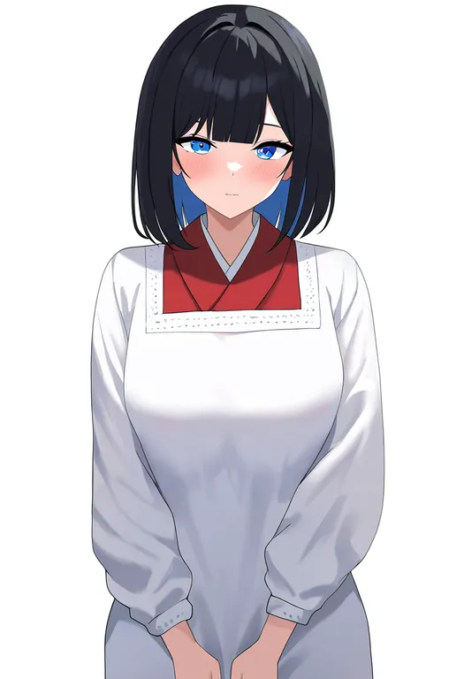masterpiece, best quality, newest, absurdres, highres, safe, kappougi, 1girl, solo, simple_background — by k3scat, made with ComfyUI
