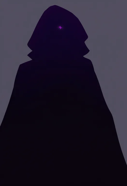 masterpiece, best quality, newest, absurdres, highres, safe, purple_cloak, 1girl, solo, simple_background — by k3scat, made with ComfyUI