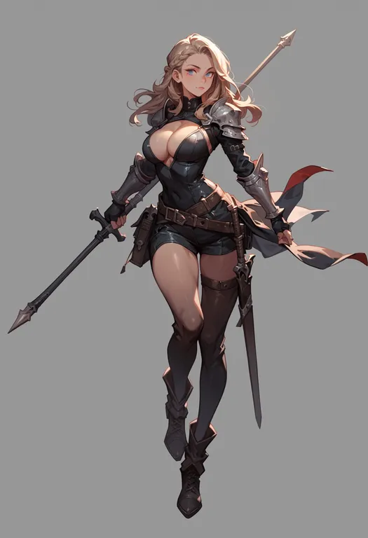masterpiece, best quality, score_7, safe, wizardry online, solo, simple background — by k3scat, made with ComfyUI