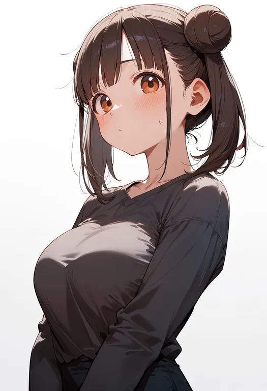 masterpiece, best quality, score_7, safe, sonoda chiyoko, solo, upper body, simple background — by k3scat, made with ComfyUI