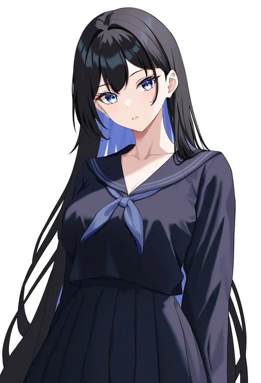 masterpiece, best quality, newest, absurdres, highres, safe, ringetsu, solo, simple_background — by k3scat, made with ComfyUI