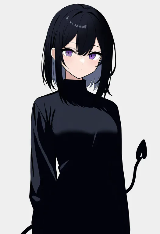 masterpiece, best quality, newest, absurdres, highres, safe, forked_tail, 1girl, solo, simple_background — by k3scat, made with ComfyUI