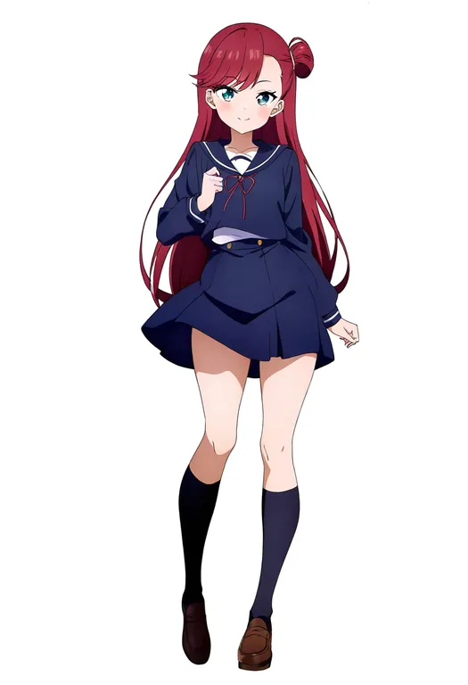 masterpiece, best quality, newest, absurdres, highres, safe, ginga_e_kickoff!!, solo, full_body, simple_background — by k3scat, made with ComfyUI