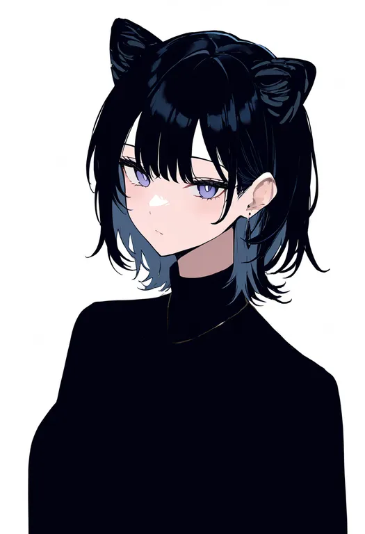 masterpiece, best quality, newest, absurdres, highres, safe, implied_extra_ears, 1girl, solo, simple_background — by k3scat, made with ComfyUI