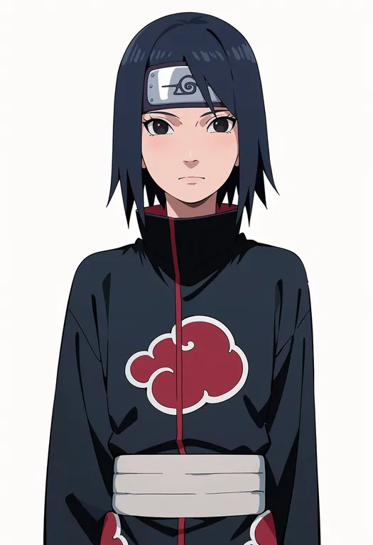 masterpiece, best quality, score_7, safe, sasori (naruto), naruto, solo, upper body, simple background — by k3scat, made with ComfyUI