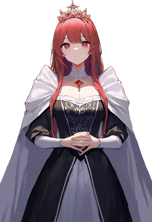 masterpiece, best quality, newest, absurdres, highres, safe, princess, 1girl, solo, simple_background — by k3scat, made with ComfyUI