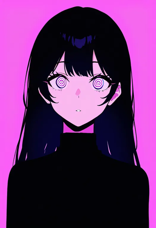 masterpiece, best quality, newest, absurdres, highres, safe, hypnosis, 1girl, solo, simple_background — by k3scat, made with ComfyUI