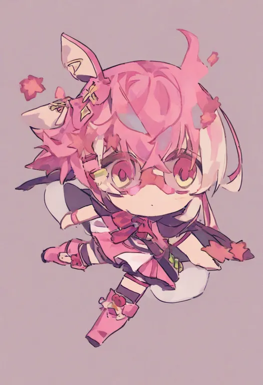 masterpiece, best quality, general, pink boots, 1girl, solo, simple background — by k3scat, made with ComfyUI